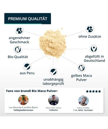Organic Maca Powder from Peru | Brandl | 500g | Perfect for Athletes | International Shipping Available - Buy Online on GoSupps.com