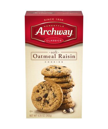 Archway Cookies, Soft Oatmeal Raisin, 9.25 Ounce (Pack of 9)