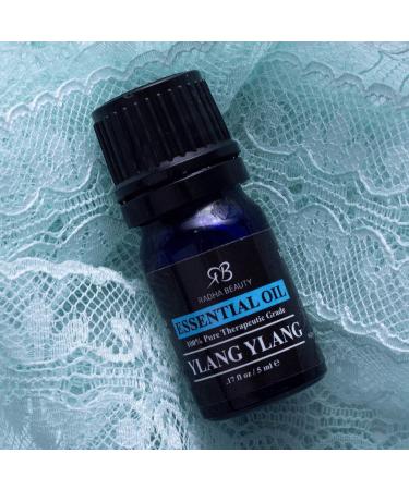 Radha Beauty Ylang Ylang Essential Oil 5mL - 100% Natural Therapeutic Grade for Aromatherapy Relaxation Fragrance for Home & Office - Buy Online on GoSupps.com