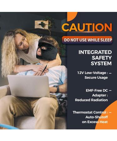 EX-Large Heated Face Mask for Sinusitis & TMJ Relief | 3 Heat & 5 Timer Settings | Moist Heat Therapy for Tension Headaches - Buy Online on GoSupps.com