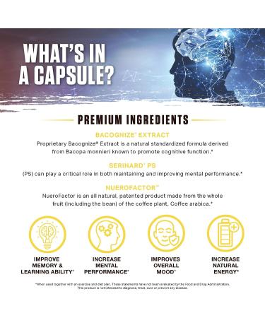 Ambrosia Mental Jewels Capsules - Cognitive Enhancer for Memory, Communication & Focus - 120 Veggie Capsules - Buy Online on GoSupps.com