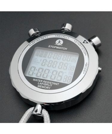 Rolilink Digital Stopwatch Timer - 100 Lap Metal Stop Watch for Sports Competition - Buy Online on GoSupps.com