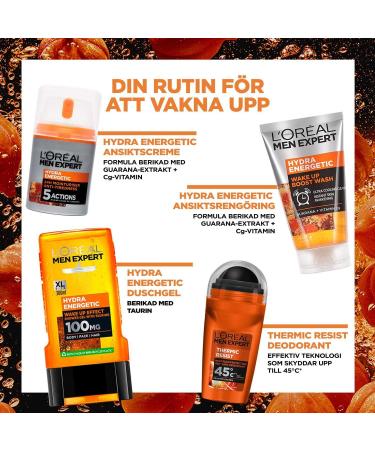 L'Or al Paris LOr al Paris Men Expert reinigingsgel Hydra Energetic Wash 100 ml - Buy Online on GoSupps.com