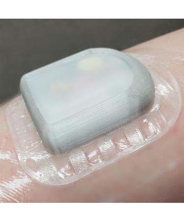 Freedom Band Shield for The Omnipod 5 or Dash : Flexible Pump Overlay Guard Shield Cover + 2 Premium Adhesive Patches (Clear)