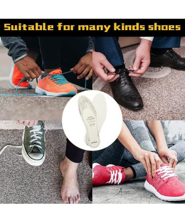 Vabean Breathable Shoe Inserts - 24 Pairs | Latex Insoles for Men & Women | Cut to Fit, Sweat Stopping with Soft Cushioning & Holes | Unisex Walking Comfort Insole - Men 7-11, Women 3-8 - Buy Online on GoSupps.com