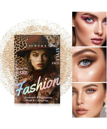 Makeup Book Palette | 4-Layer Fusible Illuminator Eye Shadow Palette and Pigmented Face Makeup for Women Girls Skin Types Birthday Christmas Party Appointment Holidays - Buy Online on GoSupps.com