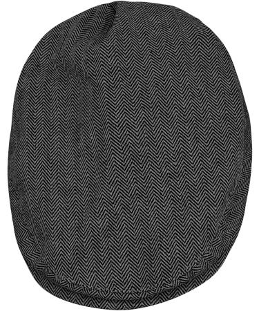 Mint Green Baby Boys Flat Cap | Gentleman Herringbone Tweed Newsboy Baker Boy Hat | Size 3-6 Months | Black - Buy Online on GoSupps.com