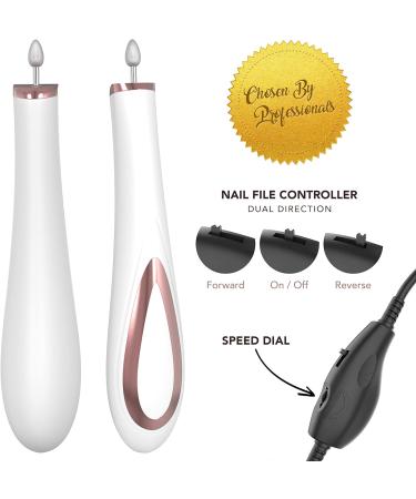Electronic Nail File Pedicure Set (UK Company) Nail Tools Professional Manicure Pedicure Gift - Buy Online on GoSupps.com