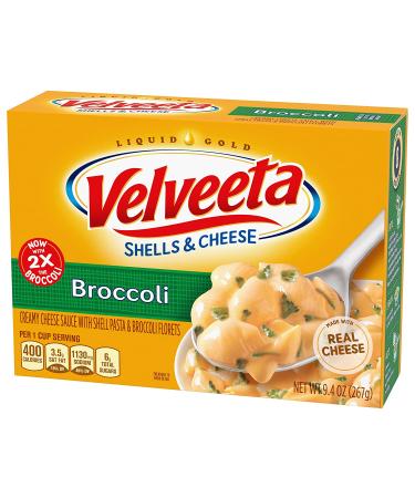 Velveeta Rotini and Cheese with Broccoli Meal - 9.4 oz Box | Delicious and Easy Dinner Option - Buy Online on GoSupps.com