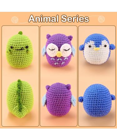 Zeitlicht Crochet Kit for Beginners - Complete Crochet Set with Step-by-Step Instructions - Make Penguin, Dinosaur, and Owl - Perfect for Adults and Kids - Buy Online on GoSupps.com