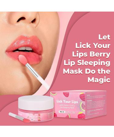 Berry Lip Sleeping Mask for Hydrated & Plump Lips | Anti-Aging Korean Lip Care with Collagen | Overnight Lip Treatment (20g) - Buy Online on GoSupps.com