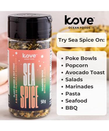 Kove Ocean Foods - Original Sea Spice Seasoning - Furikake Style Flavour - 50 Gram Bottle - Pack of 3 - Buy Online on GoSupps.com