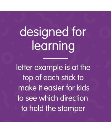Colorations Lowercase Letter Stampers Set - Easy to Hold & Grasp, Set of 26 ABC Stampers for Kids Learning Alphabet Recognition, Ideal for Decorating & Card Making - Buy Online on GoSupps.com