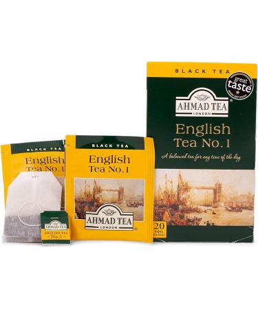 Ahmad Tea English Tea No.1 | Black Tea - 20 Teabag Sachets - Buy Online on GoSupps.com