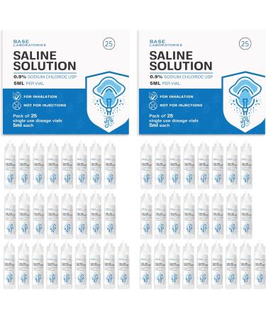 Base Saline Solution for Nebulizer 0.9% + 3% + 7% 25pk - 2pk - Buy Online on GoSupps.com