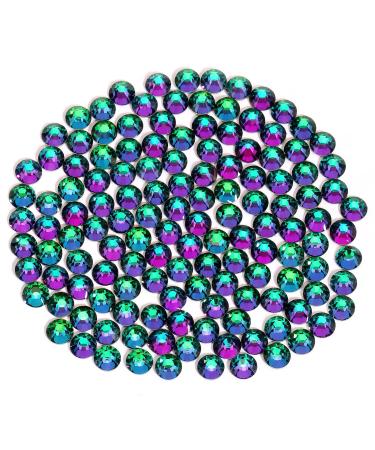 Yhmq du 1440pcs pieces of rhinestones nail crystals + rhinestones for nails crystal green volacano + ss6 (1.8 + 2.0mm) green volacano ss6-1440pcs
