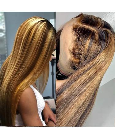 Battnot Women's Brown Slope Synthetic Wig with Wig Cap - Heat-Resistant 24 Inch Natural Costume Party Wig - Buy Online on GoSupps.com