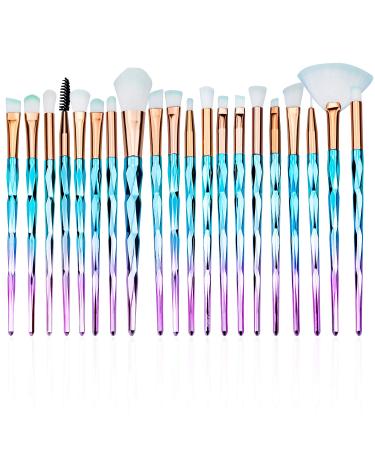Make -up brush set 20 pieces Professional eyeshadow make -up brush face eyes lips lips cosmetic brush set foundation blending blinding eyeliner face powder brush
