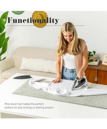 New Zealand Wool Pressing Mat for Quilting | 100% Wool Ironing Pad (22x60 Inch) - Quilter's Iron Board Supplies - Buy Online on GoSupps.com