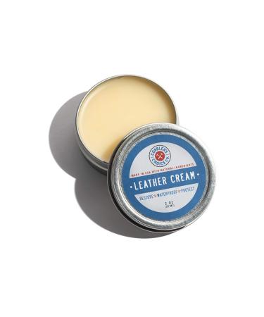 All-Natural Leather Cream - Restores and Protects Smooth Leather - Made with Triple Filtered BeesWax - Made in the USA! 2 Oz. (59 Ml)