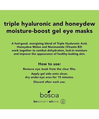 Boscia Triple Hyaluronic & Honeydew Gel Eye Masks - 5 ct - Buy Online on GoSupps.com