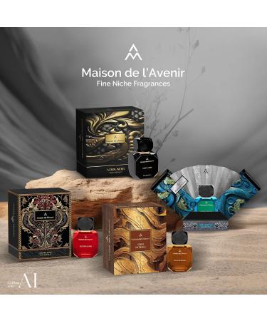 Maison de l'Avenir Nova Noir -Oriental Woody - with notes of Apple Jasmine and Vanilla- Unisex- Cologne for Men - Perfume for Women- Long Lasting - Fine Niche Fragrance - Buy Online on GoSupps.com