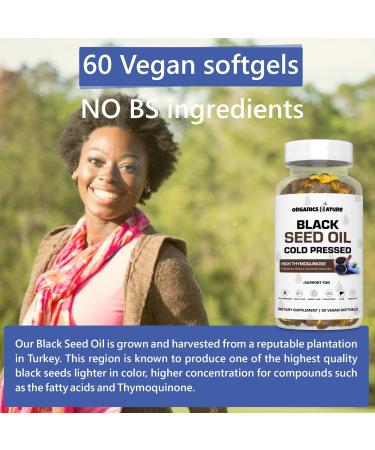 ORGANICS NATURE Black Seed Oil Capsules & Sea Moss Gummies Bundle | Vegan Softgels Nigella Sativa | Omega 3s - Buy Online on GoSupps.com