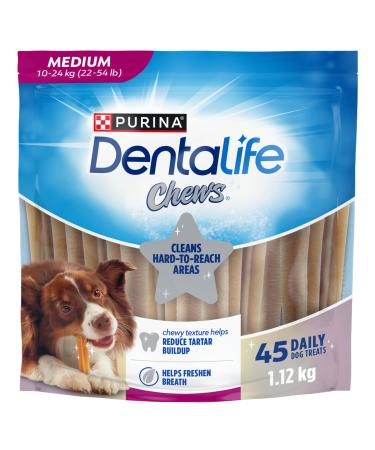 DentaLife Chews Dog Treats for Medium Breed Dogs - 1.12 kg Pouch (1 Pack) 1.12 kg (Pack of 1)