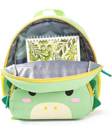 Kids Dinosaur Neoprene Backpack - Waterproof Preschool Bag for Boys and Girls | Cute Cartoon Animal Schoolbag with Lunch Box - Ages 1-6 - Buy Online on GoSupps.com