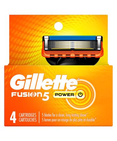 Gillette Fusion5 Men's Razor Blade Refills - 4 Count (Pack of 1) - Buy Online on GoSupps.com