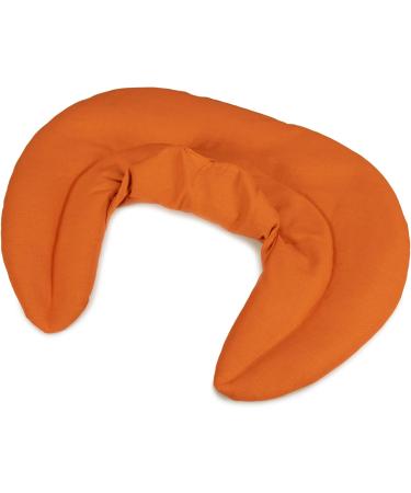 Cozy Orange Neck Pillow with Stand-Up Collar | Grape Seed Heat Pad for Ultimate Comfort - Buy Online on GoSupps.com