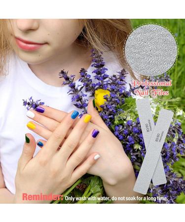150 pcs Professional Emery Board Nail File 80/80 Grit | Double Sided, Washable, Reusable Manicure Tools for Nail Tech, Acrylic & Fake Nails - Buy Online on GoSupps.com