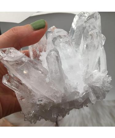 Natural Crystal Rough Natural White Transparent Cluster Stone ore demagnetization Stone Purification Decoration Can be Used for (Size : 650-750g) - Buy Online on GoSupps.com
