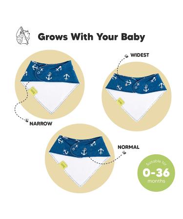 KeaBabies Adventurer Bandana Bibs 8-Pack for 0-36 Months | Stylish & Absorbent - Buy Online on GoSupps.com