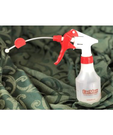 EarMax Cleaner - Ear Wax Buildup Removal Spray Bottle Wash & Remover Irrigation System to Flush Ears Rx for Adults & Kids Red