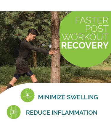 Thigh Compression Sleeve for Men & Women | Sciatica Pain Relief, Leg Injury Support | X-Large Black - Buy Online on GoSupps.com