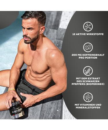 Buy BioTechUSA Black Blood Caf+ Powder 12 Active Ingredients 200mg Caffeine Sugar & Gluten-Free Blue Grapes Flavor 300g | International Shipping Available - Buy Online on GoSupps.com