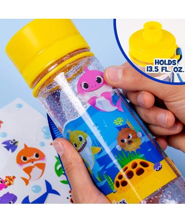 Baby Shark Color Your Own Water Bottle - Ideal for Travel, Sports & School - Creative Gift Idea for Kids 6+ by Horizon Group USA - Buy Online on GoSupps.com