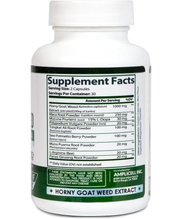 Multi Collagen Peptides Powder + Horny Goat Weed Supplement Type I & III Collagen for Hair Skin Joints + Herbal Blend with Maca L-Arginine & Tongkat Ali Energy & Vitality Support 41 Servings - Buy Online on GoSupps.com