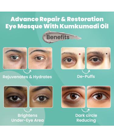 WildOak Organic Eye Mud Mask | Anti-Aging Dark Circles & Puffiness Relief | Saffron & Geranium | 4x Power | 1.76 oz | All Skin Types | International Shipping - Buy Online on GoSupps.com