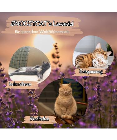SNOOZYCAT 10 Pack 100% Natural Lavender Refills with Valerian for Cat Bed Handmade - Buy Online on GoSupps.com