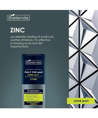 Bielenda Only For Men - Ultra-Light Formula Regulates Sebum Matifies The Skin Shrinks Pores And Reduces Shine Of The Skin - Only For Men Gel Super Mat - 50 ml - Buy Online on GoSupps.com