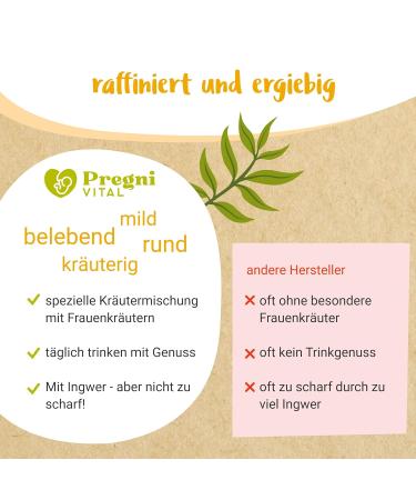 Good Morning Mommy - Organic Pregnancy Tea for 1st Trimester with Ginger Mint & Women's Herbs | PregniVital - International Shipping - Buy Online on GoSupps.com