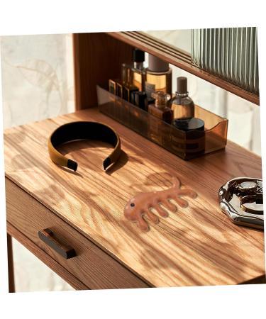 Healeeved 4-Piece Fish Massage Comb Set | Gua Sha Facial Tool for Men & Women | Wooden Ridge Combs for Curly Hair | Golden Sandalwood Massage Sticks - Buy Online on GoSupps.com