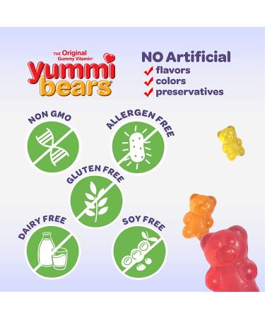 Yummi Bears Complete Multi - Sugar Free Strawberry, Orange & Pineapple | 60 Gummies - Buy Online on GoSupps.com