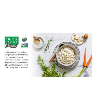 Organic Vegan Shirataki Rice - USDA Certified, Gluten-Free, Non-GMO, Keto & Diabetic Friendly, Zero Net Carbs, Paleo, Fully Cooked, Low Calorie - 14oz (Pack of 6) - Buy Online on GoSupps.com