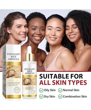 ikzee Peel Shot Glow Rice Ampoule Duo with niacinamide and arbutin Pure Skin Peel Shot gentle peeling rice peeling face deep effective moisture care Rice Peel Glow Serum 100ml rice exfoliant 1PACK - Buy Online on GoSupps.com