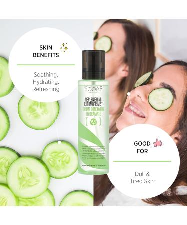 Soo AE Replenishing Cucumber Mist - Hydrating Facial Mist (1 Count) | Refresh & Revitalize | International Shipping Available - Buy Online on GoSupps.com