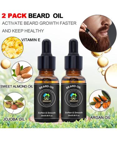 3-in-1 Beard Straightener Kit with Balm, Oil, Comb, E-Book - Patented Design for Men & Women | Unique Stocking Stuffer Gift - Buy Online on GoSupps.com
