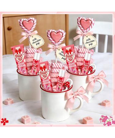 Demissle 36 Sets Galentine's Day Gifts Bulk 36 Lip Balm and 36 Hand Cream Gift Set Galentine's Day Party Favors Supplies Gift Ideas for Adults Friends Women Her Teacher Staff Nurse Coworker Cherry Blossom and Strawberry - Buy Online on GoSupps.com